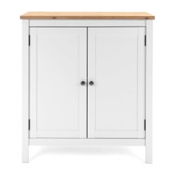 Finori Credenza Bergen 1 Bianca e Rovere Artigianale