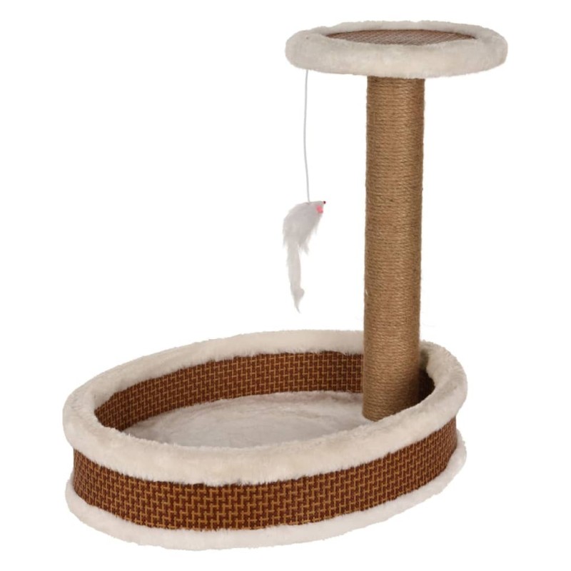 Pets Collection Albero Tiragraffi su Supporto con Topo 40x30x41 cm