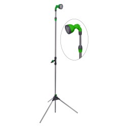 HI Doccia da Esterno 215 cm Argento e Verde