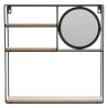 H&S Collection Scaffale da Parete con Specchio 40x10x40 cm 