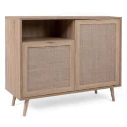 Finori Credenza Bali 01A Rovere Sonoma e Stampa Canna