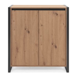 Finori Credenza Denver 1 Rovere Artigianale e Grigio Antracite