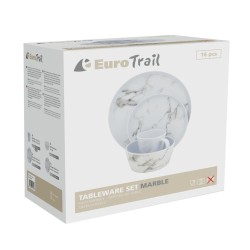 Eurotrail Set Stoviglie 16 pz Marble