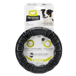 Ferplast Giocattolo da Masticare per Cani Smile Medium Nero