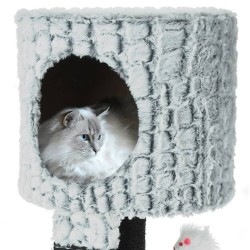 Pets Collection Albero Tiragraffi su Supporto con Topo 30x30x40 cm