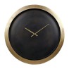 Gifts Amsterdam Orologio da Parete Avigon in Alluminio Oro e Nero 55cm