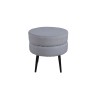 Venture Home Pouf Pot 40x40x40 cm a Coste Nero e Grigio