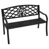 Lesli Living Panca St. James 114x59,5x80 cm in Metallo Nera