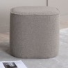 Venture Home Pouf Piff 44x44x41 cm Pelliccia Grigia