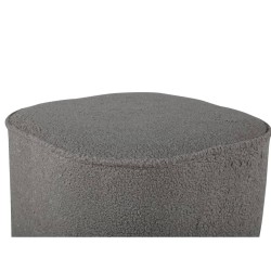 Venture Home Pouf Piff 44x44x41 cm Pelliccia Grigia