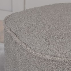 Venture Home Pouf Piff 44x44x41 cm Pelliccia Grigia