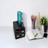 Exacompta Set da Scrivania con 3 Cassetti Small-Box Black Office Nero