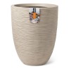 Capi Vaso Elegante Basso Waste Rib 46x58 cm Beige Terrazzo