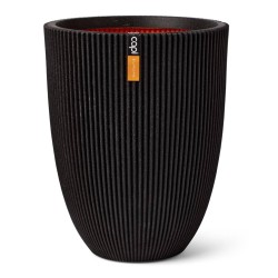 Capi Vaso Elegante Groove 46x58 cm Nero