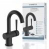 SCHÜTTE Miscelatore Lavabo CORNWALL con Maniglia Laterale Nero Opaco