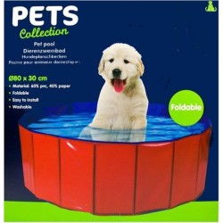 Pets Collection Piscina Pieghevole per Animali 80x30 cm