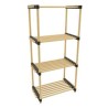 Storage solutions Scarpiera con 4 Ripiani in Legno 49x28x92,5 cm