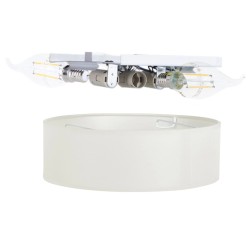 Smartwares Lampada da Soffitto 40x40x10 cm Bianca