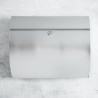 HI Cassetta Lettere con Portagiornali 38x13,3x30,4 cm Acciaio Inox