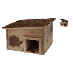 ProGarden Casetta per Porcospini Legno e Corteccia d'Albero 34x28x22cm