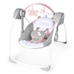 Ingenuity Altalena Portatile Bambini Comfort 2 Go Flora the Unicorn