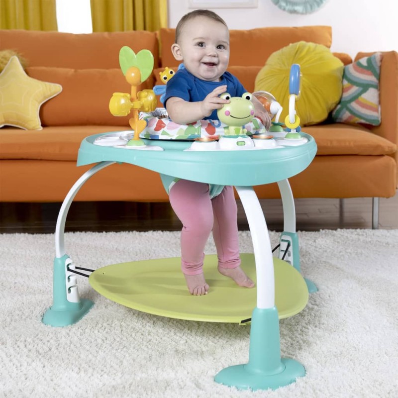 Bright Starts Girello Neonati 2 in 1 Bounce Bounce Baby Playful Pond