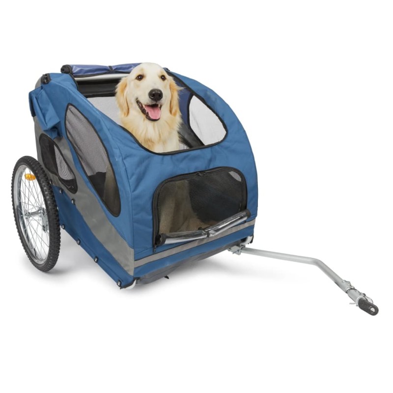 PetSafe Rimorchio da Bici per Cani Happy Ride L Blu