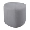 Venture Home Pouf Peg 46x46x41 cm Velluto a Coste Grigio