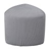 Venture Home Pouf Peg 46x46x41 cm Velluto a Coste Grigio