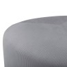 Venture Home Pouf Peg 46x46x41 cm Velluto a Coste Grigio