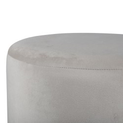 Venture Home Pouf Benji 35x35x42,5 cm Velluto Beige e Nero