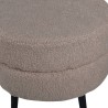 Venture Home Pouf Pot 40x40x40 cm Pelliccia Beige e Nero