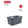 Curver Cesto Portabiancheria Style 45 L Antracite