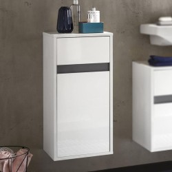 Trendteam Armadietto da Parete con Cassetto Sol Bianco