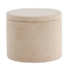 Venture Home Pouf Dunken 51x51x43 cm Pelliccia Beige