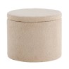 Venture Home Pouf Dunken 51x51x43 cm Pelliccia Beige