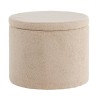 Venture Home Pouf Dunken 51x51x43 cm Pelliccia Beige