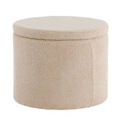 Venture Home Pouf Dunken 51x51x43 cm Pelliccia Beige