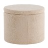 Venture Home Pouf Dunken 51x51x43 cm Pelliccia Beige