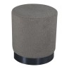 Venture Home Pouf Benji 35x35x42,5 cm Pelliccia Nero e Grigio