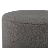 Venture Home Pouf Benji 35x35x42,5 cm Pelliccia Nero e Grigio