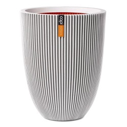 Capi Vaso Elegante Groove 34x46 cm Avorio