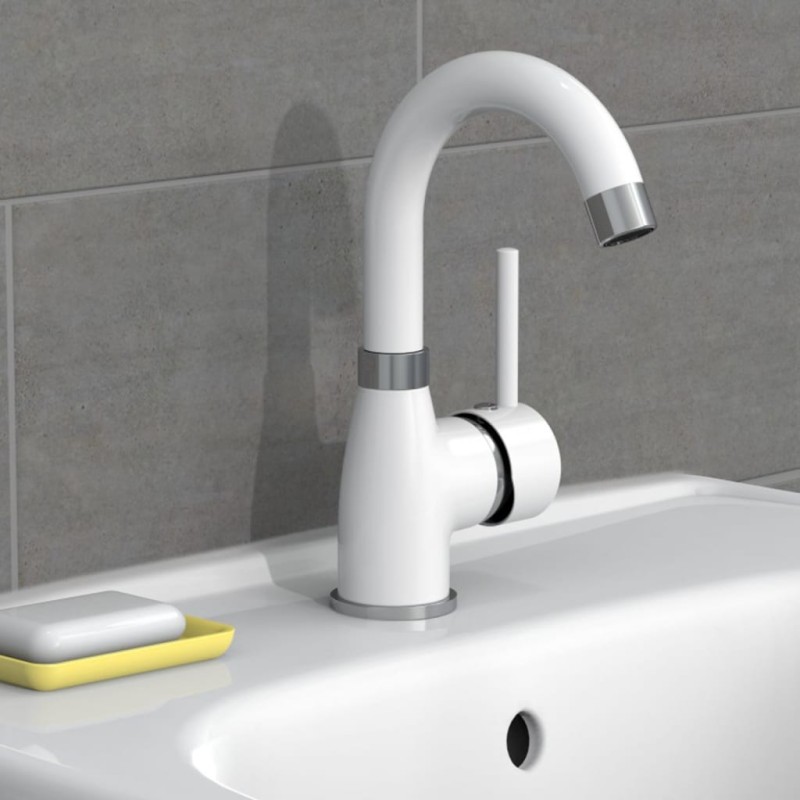 EISL Miscelatore per Lavabo FUTURA Bianco Cromato