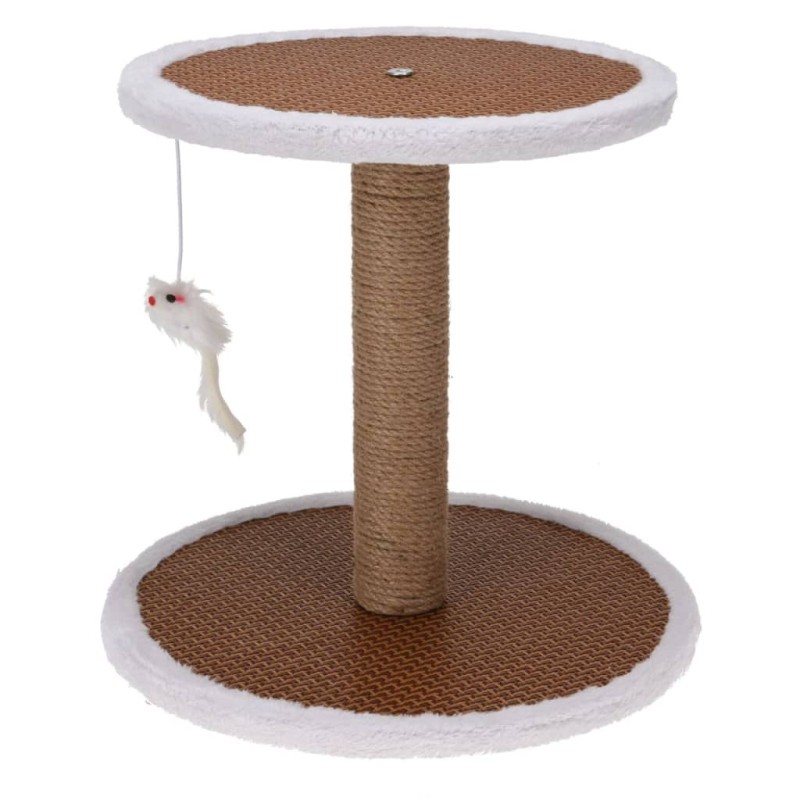 Pets Collection Albero Tiragraffi su Supporto con Topo 35x35x33 cm