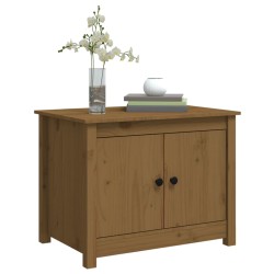 vidaXL Tavolino da Salotto Miele 71x49x55 cm in Legno Massello di Pino