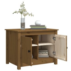 vidaXL Tavolino da Salotto Miele 71x49x55 cm in Legno Massello di Pino