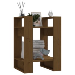 vidaXL Libreria/Divisorio Miele 41x35x57 cm in Legno Massello di Pino