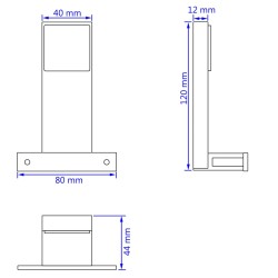 Faretti per Specchi 2 pz 2 W a Luce Bianca Calda