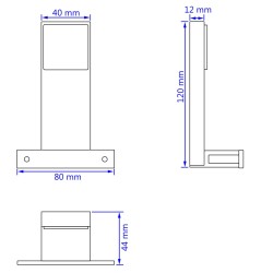 vidaXL Faretti per Specchi 2 pz 2 W a Luce Bianca Fredda