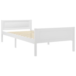 vidaXL Giroletto Bianco in Legno Massello di Pino 90x200 cm